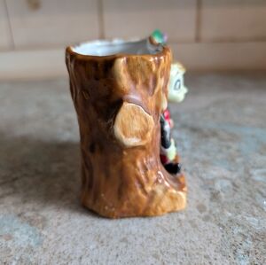 Tree Stump Color ACME | Accents | Vintage Ceramic Pixie Elf Tree Stump Planter Acme ...